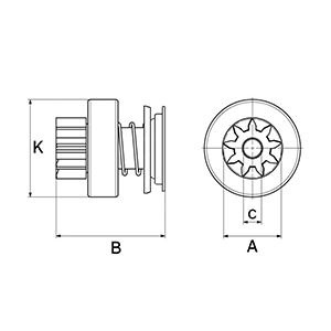 Hc-Cargo Vrijwielaandrijving, starter F 032 901 565