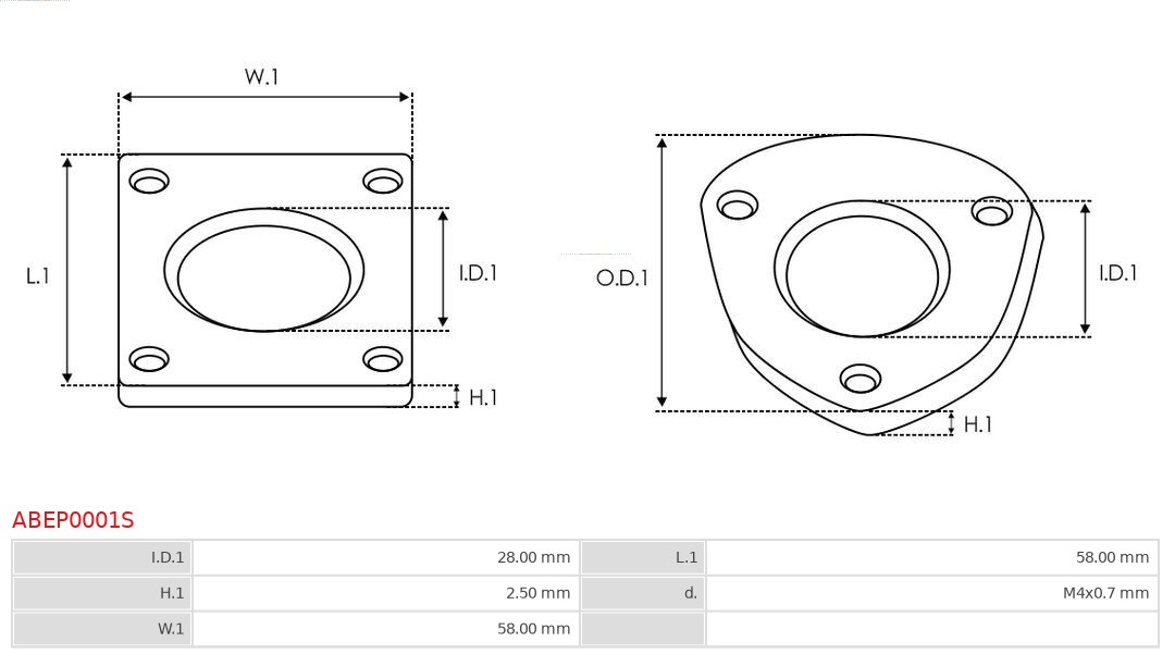 AS-PL Reparatieset, alternator ABEP0001S