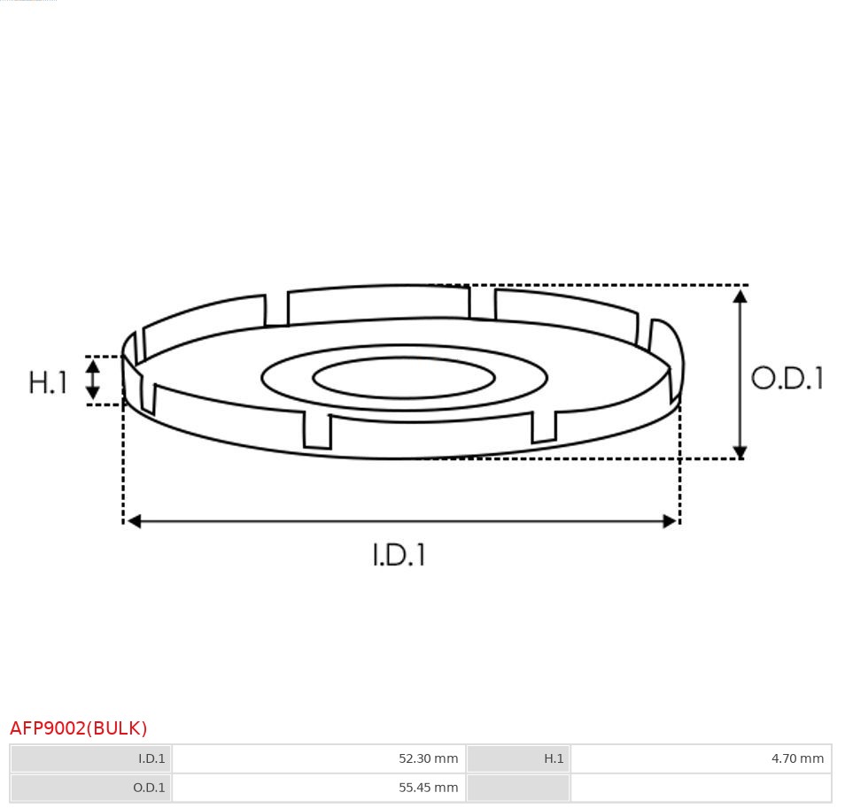 AS-PL Dynamo poelie (Riemschijf) AFP9002(BULK)