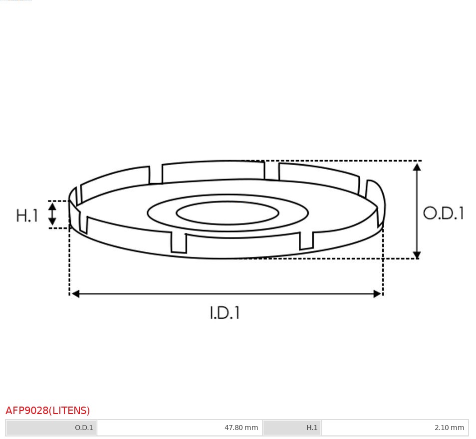 AS-PL Dynamo poelie (Riemschijf) AFP9028(LITENS)
