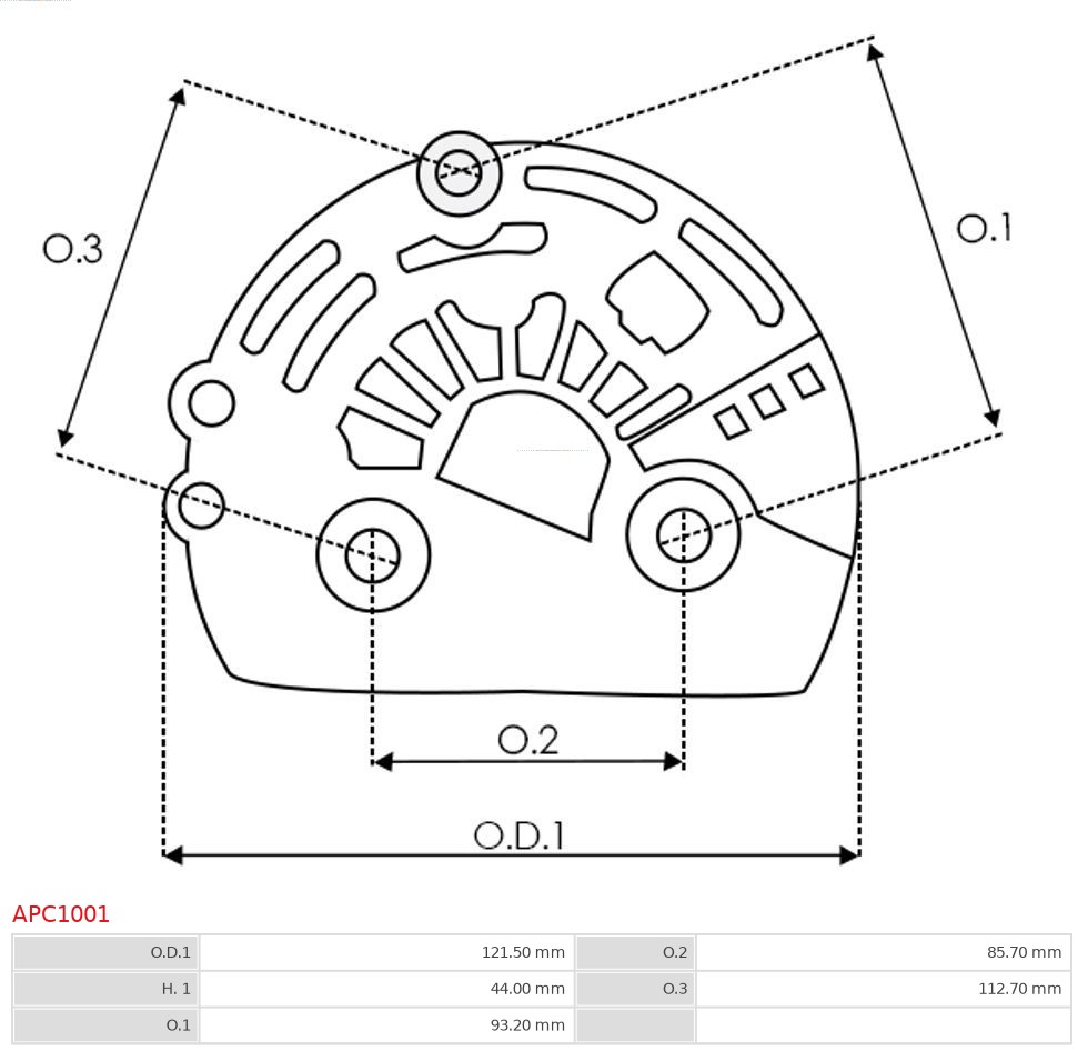 AS-PL Beschermkap, alternator/dynamo APC1001