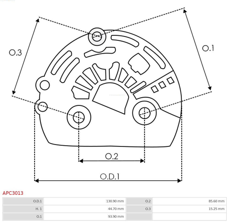 AS-PL Beschermkap, alternator/dynamo APC3013
