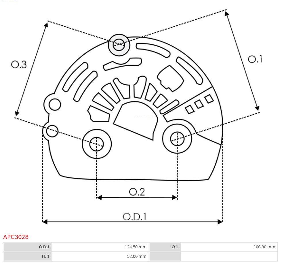 AS-PL Beschermkap, alternator/dynamo APC3028
