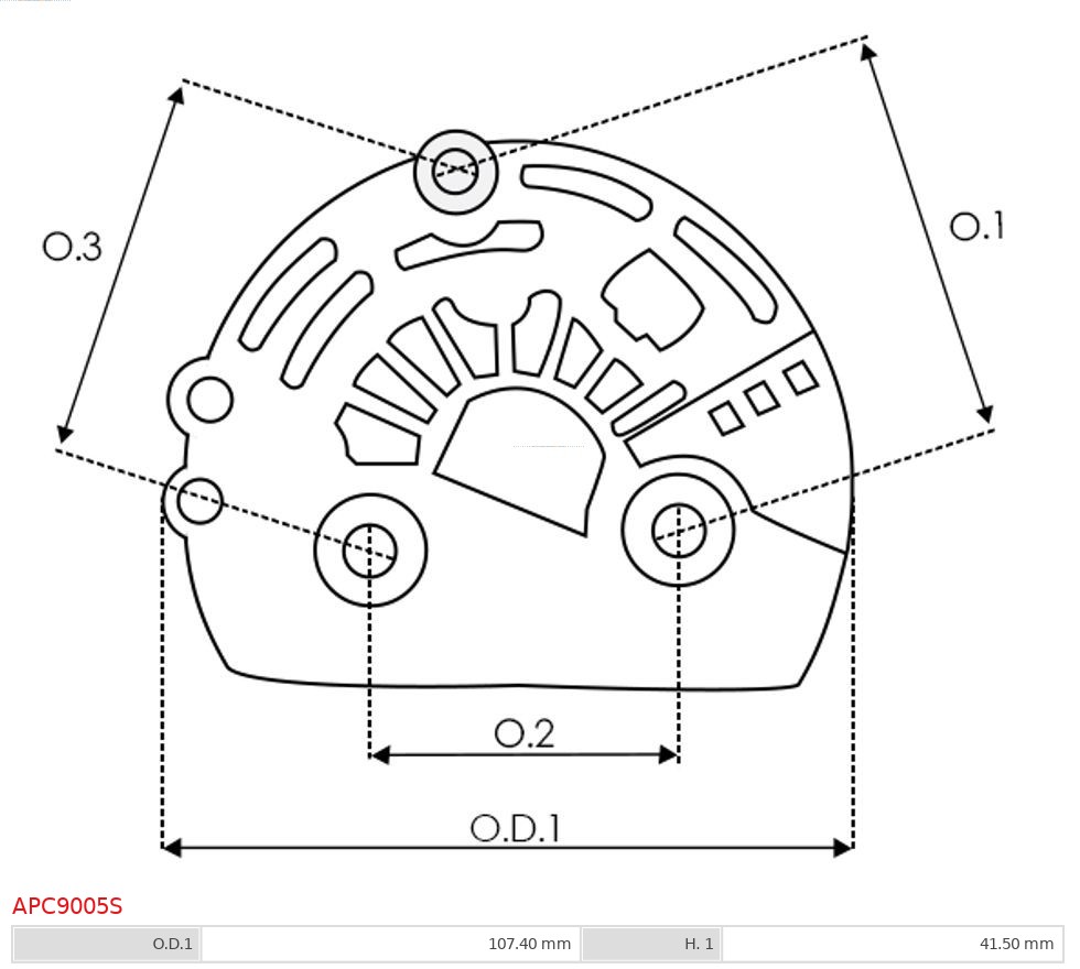 AS-PL Beschermkap, alternator/dynamo APC9005S