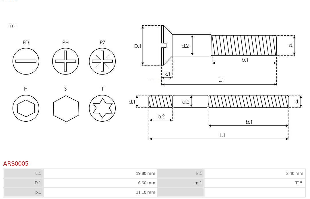 AS-PL Reparatieset, alternator ARS0005