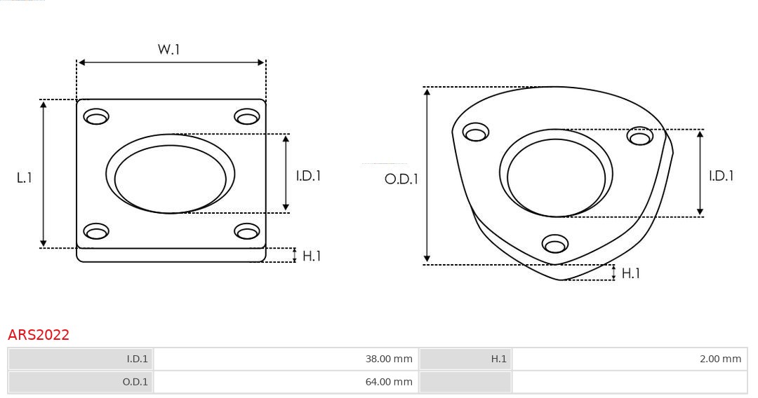 AS-PL Reparatieset, alternator ARS2022