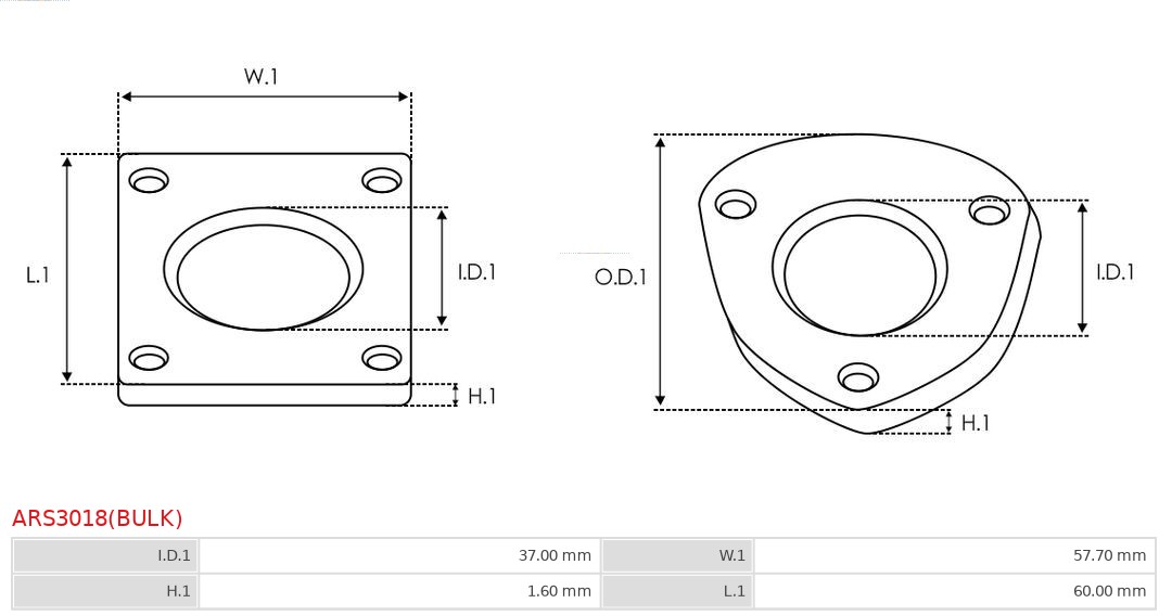 AS-PL Reparatieset, alternator ARS3018(BULK)
