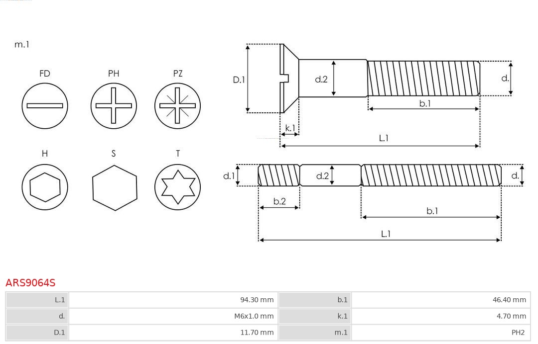 AS-PL Reparatieset, alternator ARS9064S