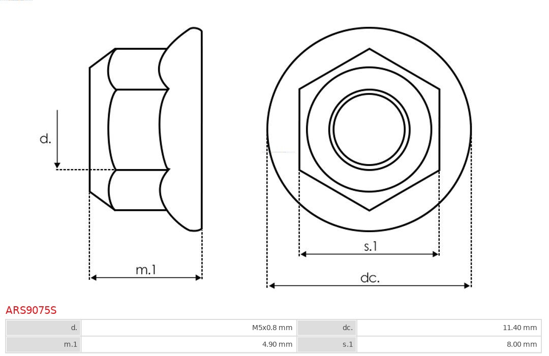 AS-PL Reparatieset, alternator ARS9075S