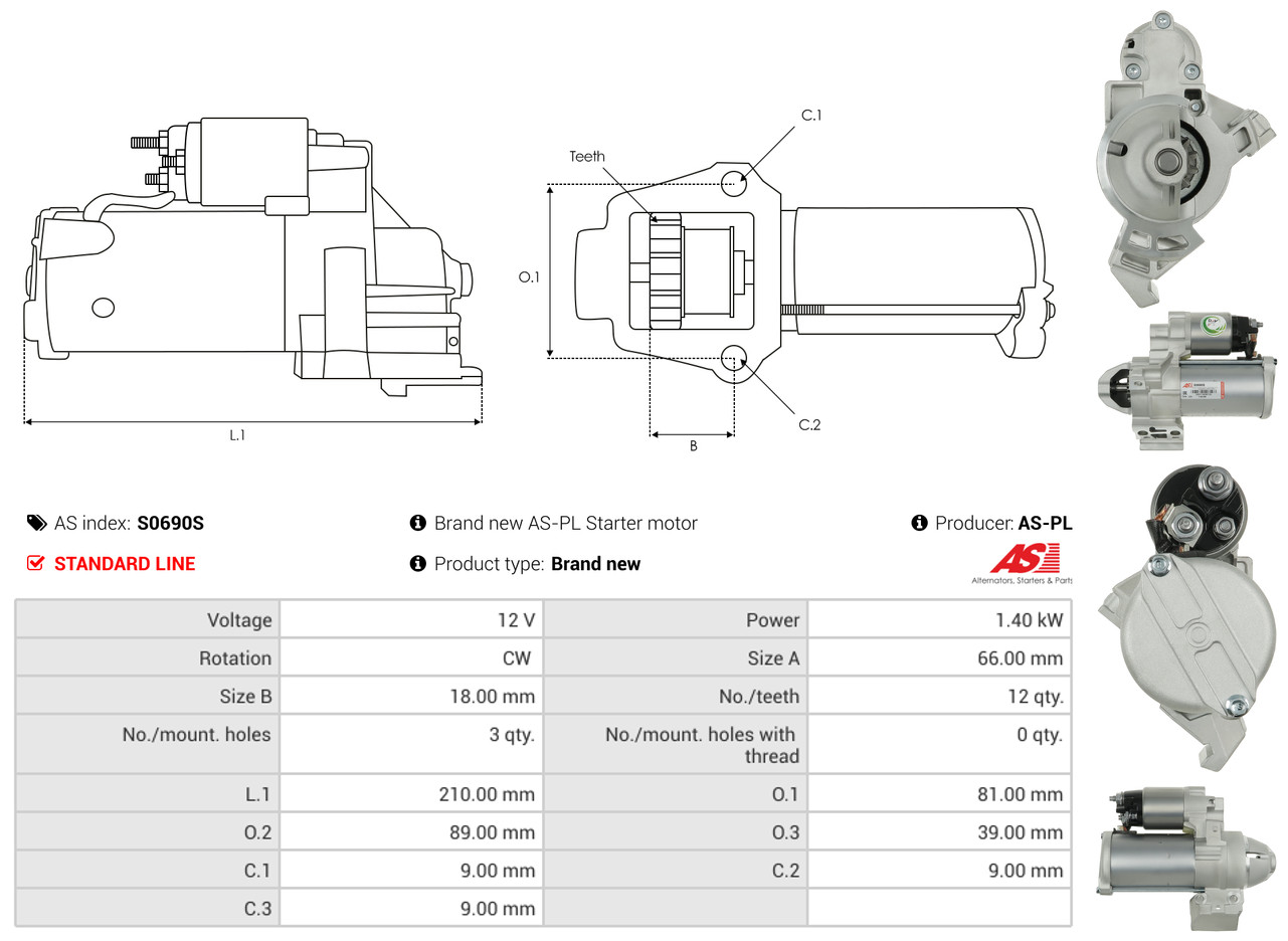 AS-PL Starter S0690S
