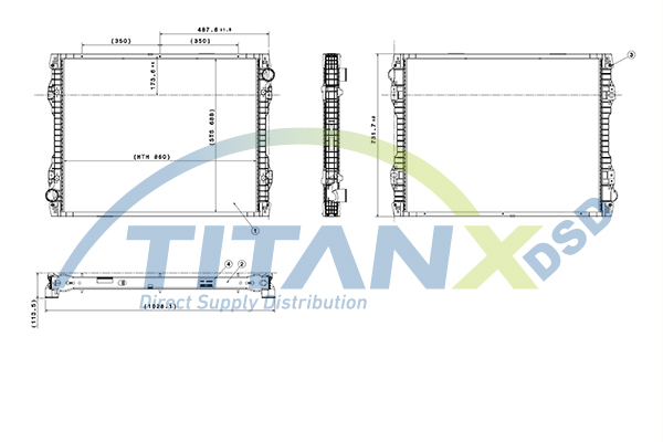 Radiateur Titanx RX609014