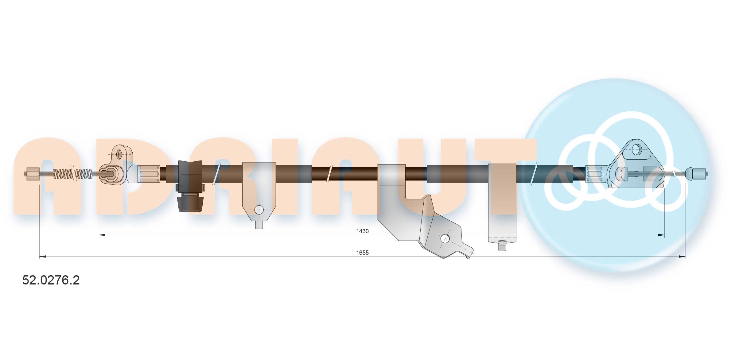 Handremkabel Adriauto 52.0276.2