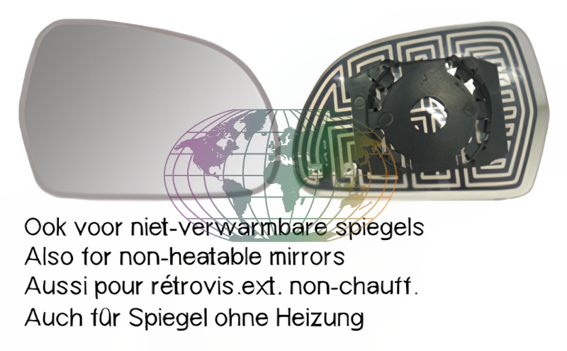 Buitenspiegelglas Bodermann 0834065