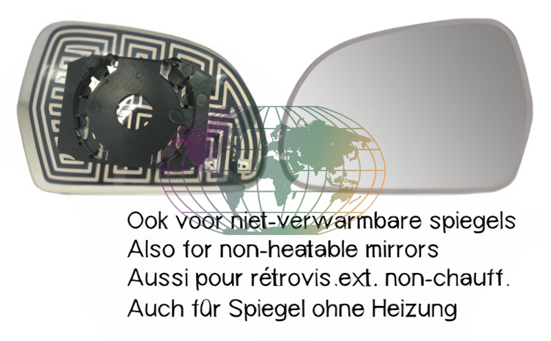 Buitenspiegelglas Bodermann 0834066