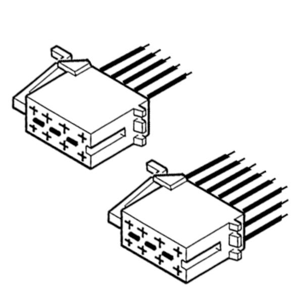 Carpoint Radioverloopstekker RAL male ISO Power & Speaker 10040 Carpoint Radioverloopstekker RAL male ISO Power & Speaker 10040